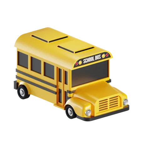 Ônibus escolar  3D Illustration