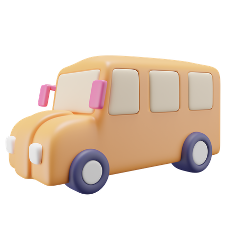 Ônibus escolar  3D Icon