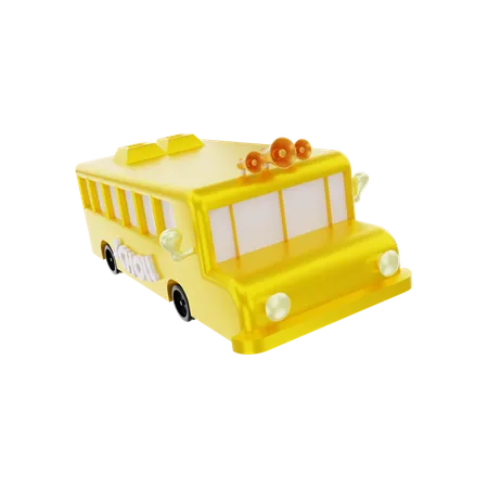 Ônibus escolar  3D Illustration