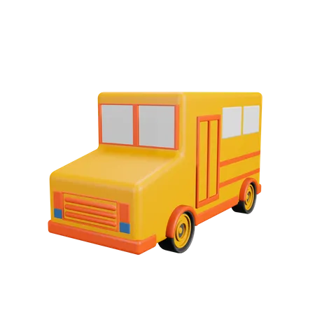 Ônibus escolar  3D Illustration