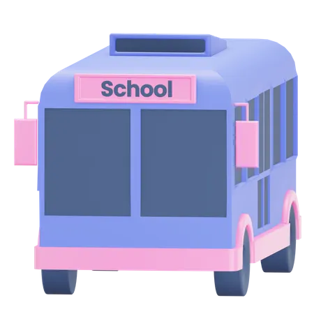 Ônibus escolar  3D Illustration