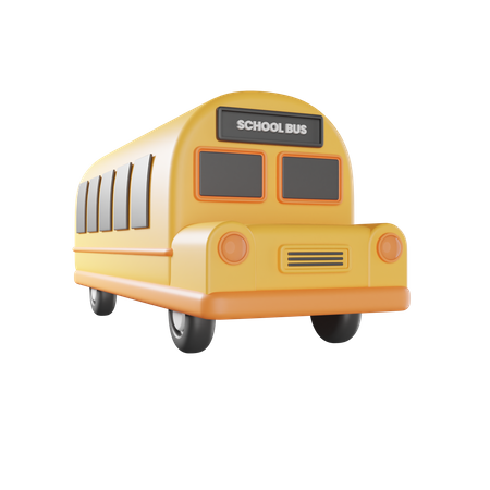 Ônibus escolar  3D Illustration