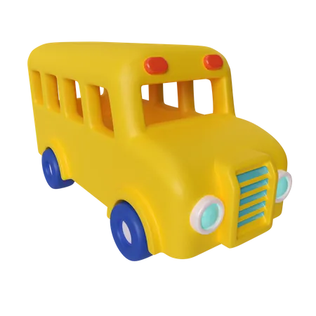 Ônibus escolar  3D Illustration