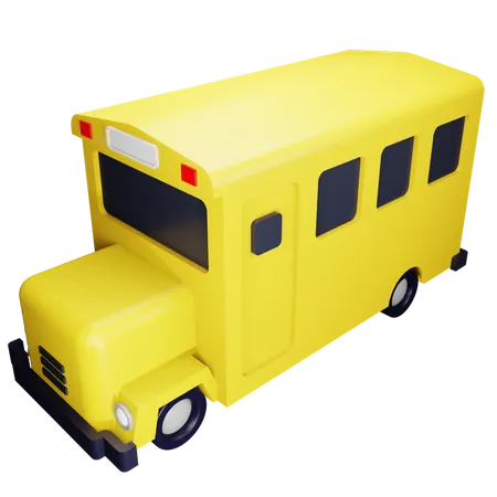 Ônibus escolar  3D Illustration