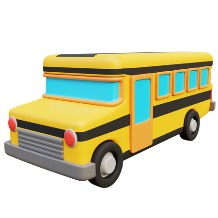 Ônibus escolar  3D Icon