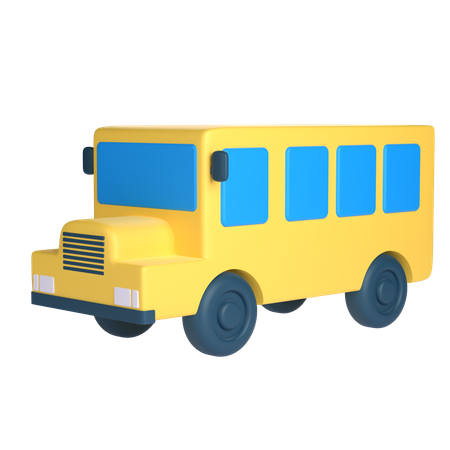 Ônibus escolar  3D Icon