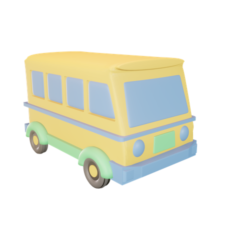 Ônibus escolar  3D Icon