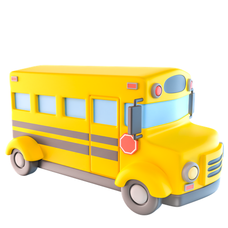 Ônibus escolar  3D Icon