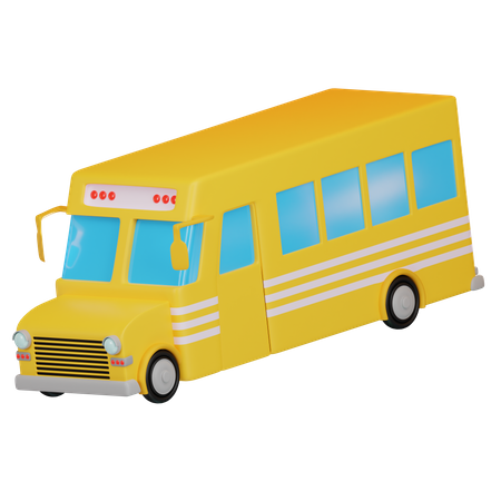 Ônibus escolar  3D Icon