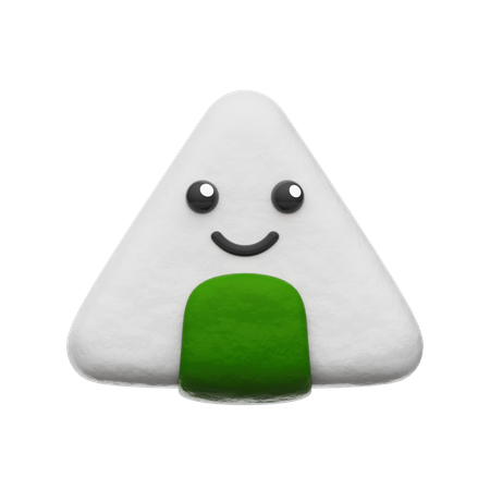 Onigiri  3D Icon