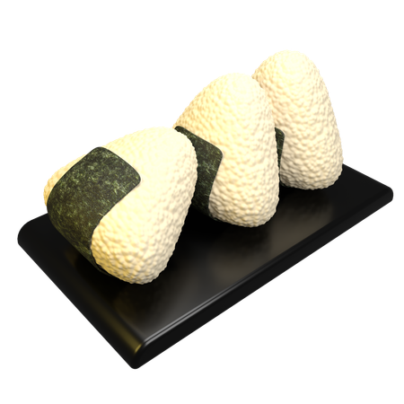 Onigiri  3D Icon