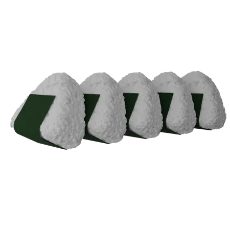 Onigiri  3D Icon