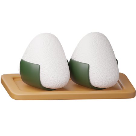 Onigiri  3D Icon