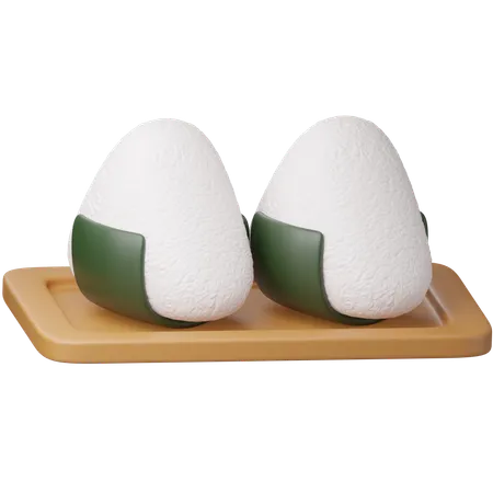 Onigiri  3D Icon