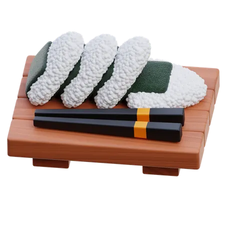 Onigiri  3D Icon
