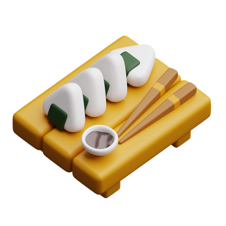 Onigiri  3D Icon