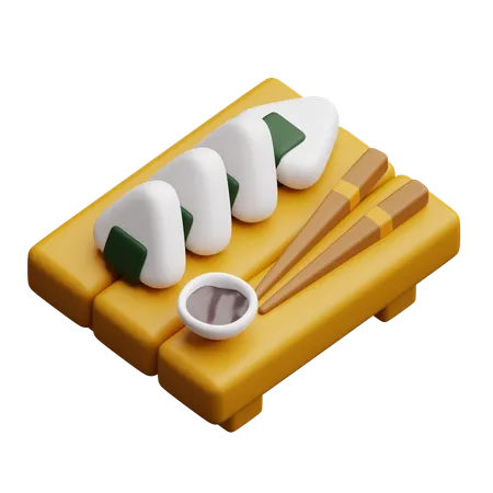 Onigiri  3D Icon