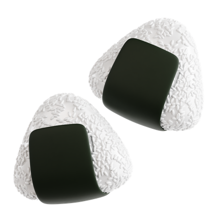 Onigiri  3D Icon