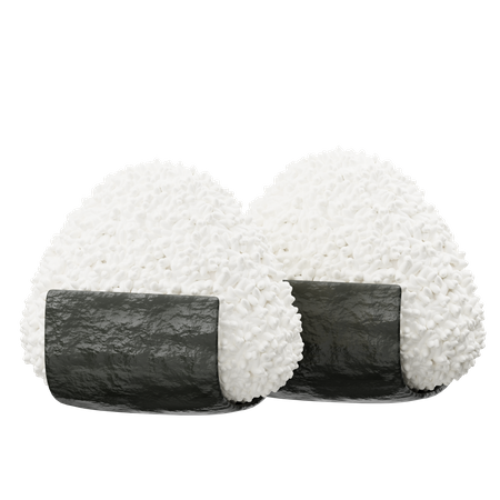 Onigiri  3D Icon