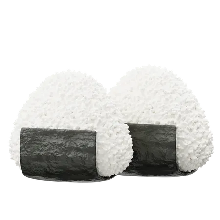 Onigiri  3D Icon