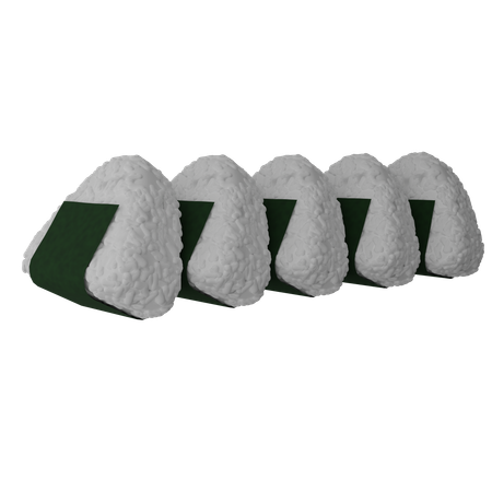 Onigiri  3D Icon