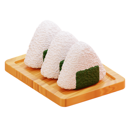 ONIGIRI  3D Icon