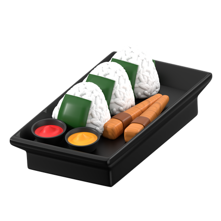 Onigiri  3D Icon