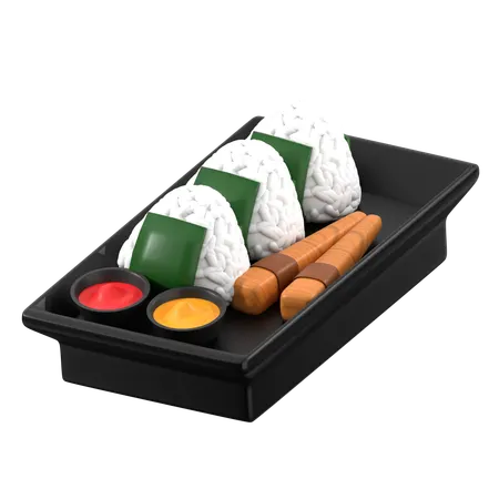 Onigiri  3D Icon