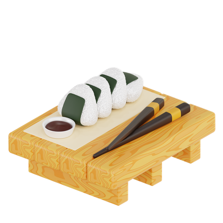 Onigiri  3D Icon