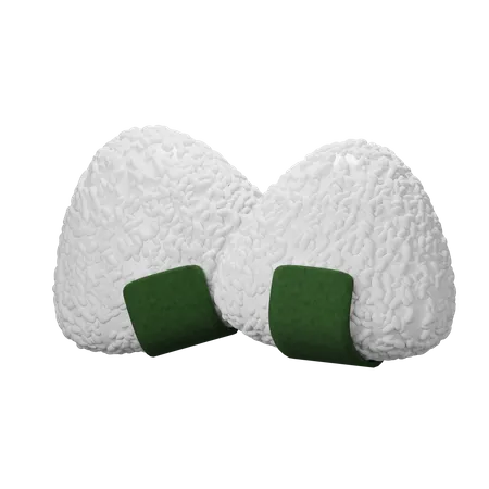 Onigiri  3D Icon