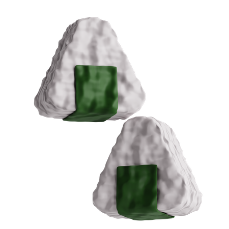 Onigiri  3D Icon