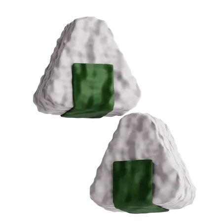 Onigiri  3D Icon