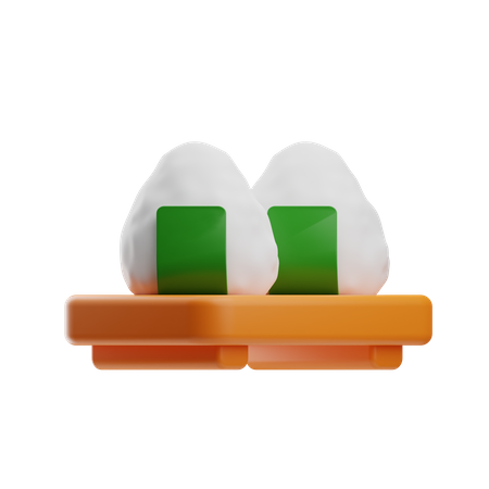 Onigiri  3D Icon