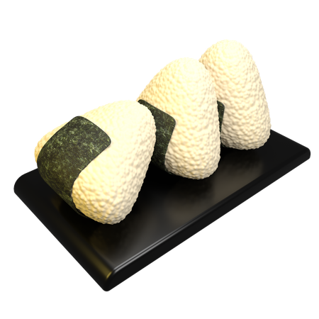 Onigiri  3D Icon