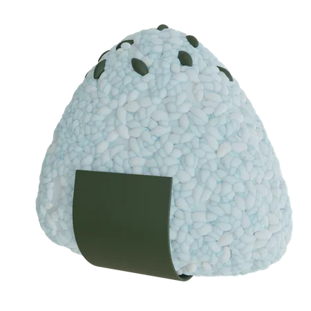 Onigiri  3D Icon