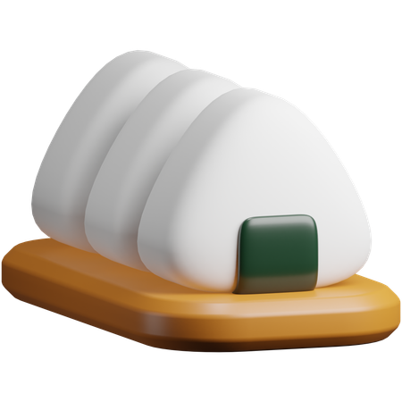 Onigiri  3D Icon