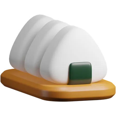 Onigiri  3D Icon