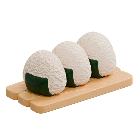 Onigiri  3D Icon