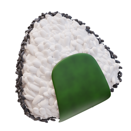 Onigiri  3D Icon