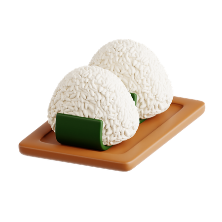 Onigiri  3D Icon