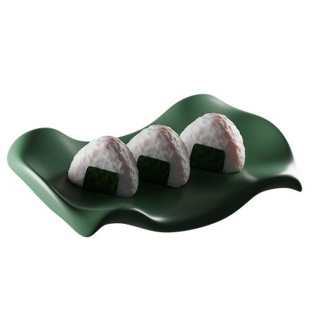 Onigiri  3D Icon