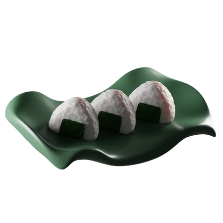 Onigiri  3D Icon