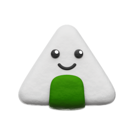 Onigiri  3D Icon