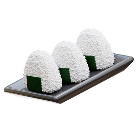 Onigiri  3D Icon