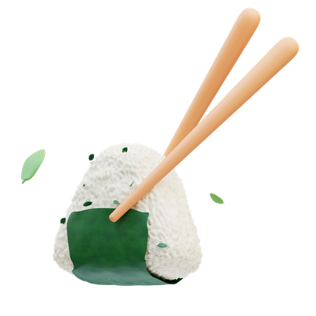 Onigiri  3D Icon