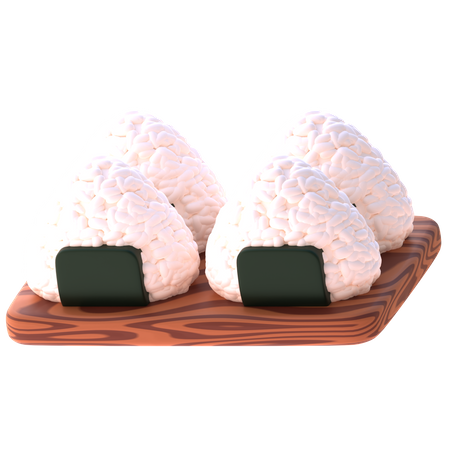 Onigiri  3D Icon