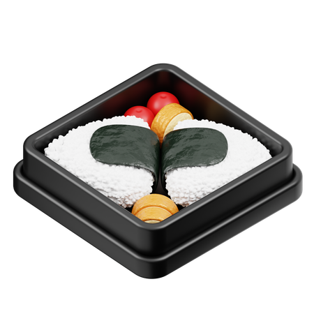 Onigiri Bento  3D Icon