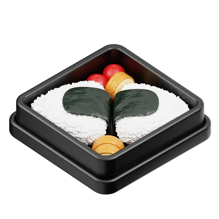 Onigiri Bento  3D Icon