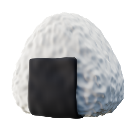 Onigiri de bolas de arroz  3D Icon