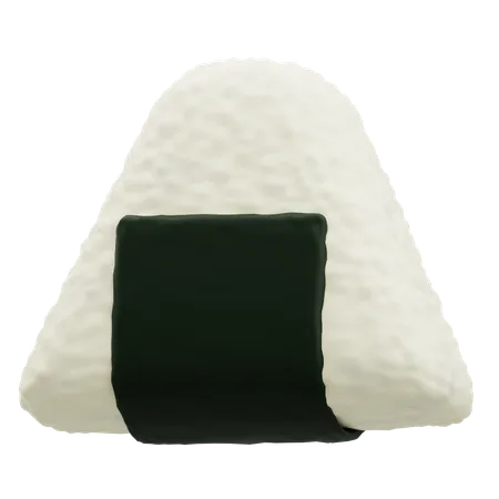 Onigiri Rice  3D Icon
